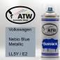 Preview: Volkswagen, Nebio Blue Metallic, LL5Y / E2: 400ml Sprühdose, von ATW Autoteile West.